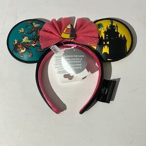 Disney Parks Mickey Minnie Ears Happy Halloween DVC Exclusive vegan leather NEW!